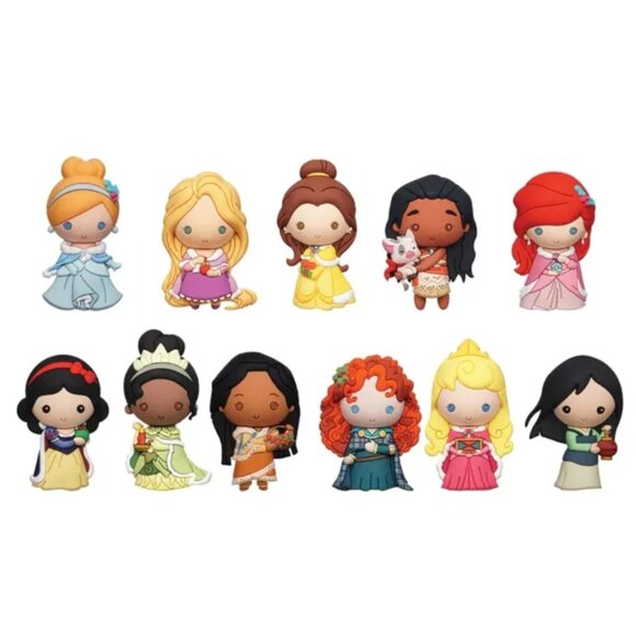 Disney Princess Surprise Blind Bag Figural Bag Clip x2, Holiday Stocking Stuffer - Picture 3 of 3